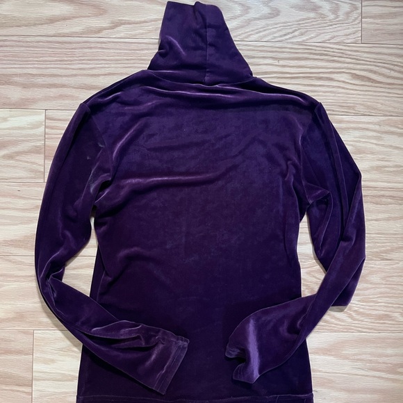 Pull Col Roulé Velours Gap Violet - Taille Fille XS - Occasion En Bon état